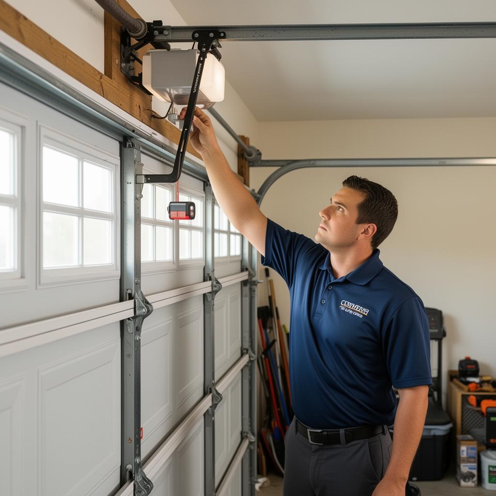 Willington Garage Doors certified technician testing safety features